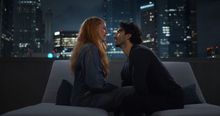 Lily (Blake Lively) and Ryle (Justin Baldoni) almost get themselves in trouble the minute they meet, in "It Ends With Us." (Jojo Whilden/Columbia Pictures/Sony Pictures Releasing)