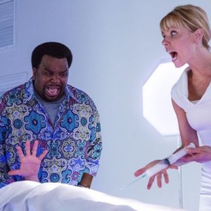 HOT TUB TIME MACHINE 2, from left: Adam Scott, Craig Robinson, Collette Wolfe, 2015. ph: Steve Dietl/©Paramount Pictures