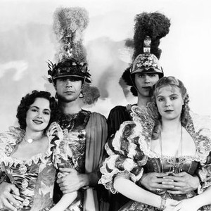 A MIDSUMMER NIGHT'S DREAM, from left: Olivia de Havilland, Dick Powell, Ross Alexander, Jean Muir, 1935 amsnd1935-fsct009, (amsnd1935-fsct009)