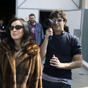 SEED OF CHUCKY, Jennifer Tilly, director Don Mancini on set, 2004, (c) Rogue Pictures