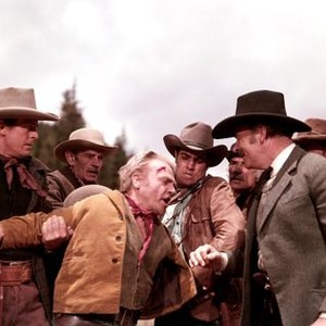 RUN FOR COVER, Trevor Bardette, James Cagney, Ray Teal, 1955