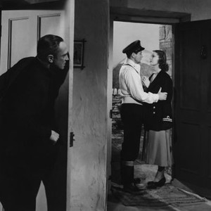 THE SPY IN BLACK, from left: conrad Veidt, Sebastian Shaw, Valerie Hobson, 1939
