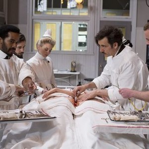 The Knick, André Holland (L), Emily Kinney (C), Clive Owen (R), 'Williams and Walker', Season 2, Ep. #7, 11/27/2015, ©HBOMR