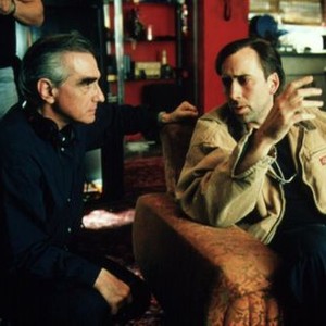 BRINGING OUT THE DEAD, Director Martin Scorsese, Nicolas Cage on the set, 1999