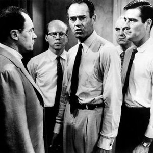 TWELVE ANGRY MEN, E.G. Marshall, John Fiedler, Henry Fonda, Ed Begley, Robert Webber, 1957