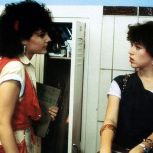 SIXTEEN CANDLES, from left: Liane Alexandra Curtis, Molly Ringwald, 1984, © Universal