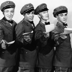 CALL A MESSENGER, from left, Huntz Hall, Billy Halop, William Benedict, David Gorcey, 1939