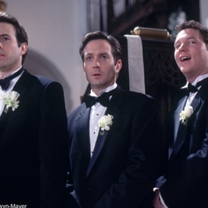 Paul (JASON LEE), Pete (THOMAS LENNON), and Jim (SHAWN HATOSY) wait at the altar in MGM Pictures' comedy A GUY THING. photo 15