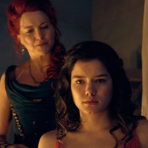 Spartacus, Lucy Lawless (L), Hanna Mangan-Lawrence (R), 'Balance', Season 2: Vengeance, Ep. #8, 03/16/2012, ©SYFY
