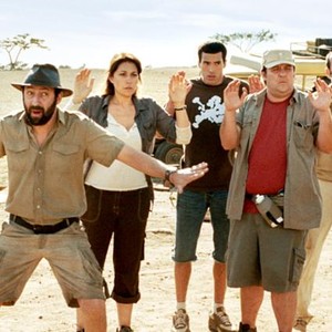 SAFARI, first five, from left: Lionel Abelanski, Kad Merad, Valerie Benguigui, David Saracino, Guy Lecluyse, Frederique Bel (right), 2009. ©Pathe