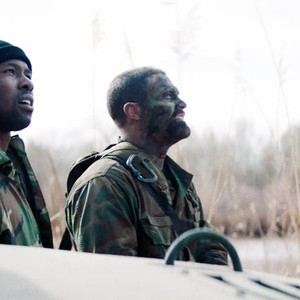 12 STRONG, L-R: TREVANTE RHODES, GEOFF STULTS, 2018. © WARNER BROS. PICTURES