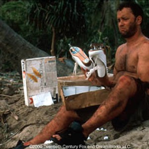 Chuck (Tom Hanks), a consummate problem solver, eventually finds a novel use for the contents of a FedEx box that has washed ashore. photo 1