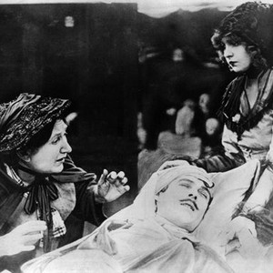 BIRTH OF A NATION, Henry B. Walthal, Lillian Gish, 1915, wounded