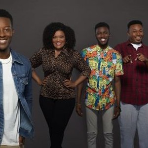 Brandon Micheal Hall, Yvette Nicole Brown, Bernard David Jones, Marcel Spears and Lea Michele (from left)