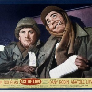 ACT OF LOVE, Kirk Douglas, Robert Strauss, 1953