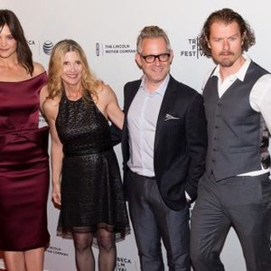 Katie Holmes, Karen Leigh Hopkins, Rob Carliner, James Badge Dale at arrivals for MISS MEADOWS Premiere at 2014 Tribeca Film Festival, The School of Visual Arts (SVA) Theatre, New York, NY April 21, 2014. Photo By: Jason Smith/Everett Collection