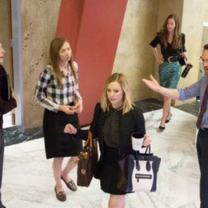House of Lies, Lauren Lapkus (L), Kristen Bell (C), Josh Lawson (R), 'Boom', Season 3, Ep. #3, 01/26/2014, ©SHO