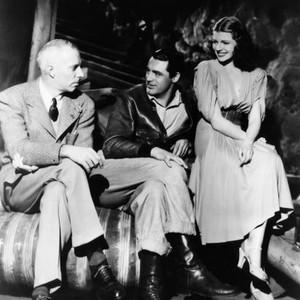 ONLY ANGELS HAVE WINGS, director Howard Hawks, Cary Grant, Rita Hayworth on set, 1939