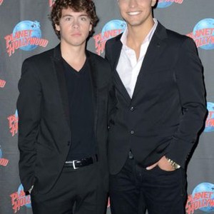 Munro Chambers, Luke Bilyk at a public appearance for Cast Members Promote TeenNick Drama DEGRASSI, Planet Hollywood Times Square, New York, NY July 16, 2013. Photo By: Derek Storm/Everett Collection