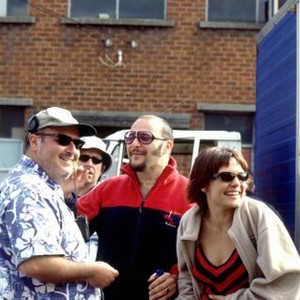 GARAGE DAYS, Director Alex Proyas, Russell Dykstra, Maya Stange, Kick Gurry on the set, 2003, TM & Copyright (c) 20th Century Fox Film Corp. All rights reserved.