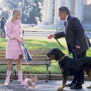 REESE WITHERSPOON stars as Elle Woods with BRUCE MCGILL as Congressman Stanford Marks with their dogs, Bruiser (MOONIE) and Leslie (BUBBA). photo 11