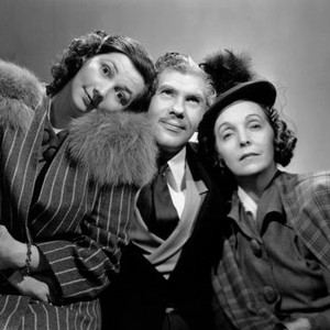 BROADWAY LIMITED, from left, Patsy Kelly, Leonid Kinsky, Zasu Pitts, 1941