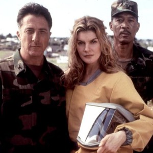 OUTBREAK, Dustin Hoffman, Rene Russo, Morgan Freeman, 1995