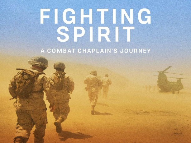 Promotional poster for "Fighting Spirit: A Combat Chaplain's Journey." (Paulist Productions)