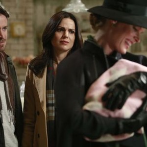 Once Upon a Time, Sean Maguire (L), Lana Parrilla (C), Rebecca Mader (R), 'Swan Song', Season 5, Ep. #10, 12/06/2015, ©ABC