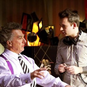 MR. MAGORIUM'S WONDER EMPORIUM, Dustin Hoffman, director Zach Helm, on set, 2007. TM and ©20th Century Fox. All rights reserved