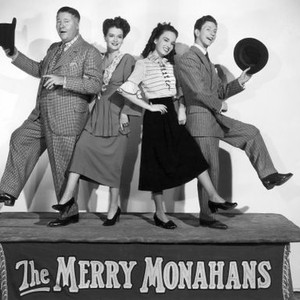 THE MERRY MONAHANS, from left: Jack Oakie, Rosemary DeCamp, Ann Blyth, Donald O'Connor, 1944