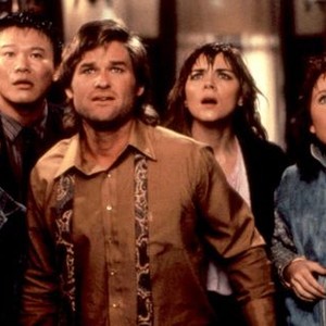 BIG TROUBLE IN LITTLE CHINA, Dennis Dun (l.), Kurt Russell (center), Kim Cattrall (second from r.), 1986, TM and Copyright (c)20th Century Fox Film Corp. All rights reserved.