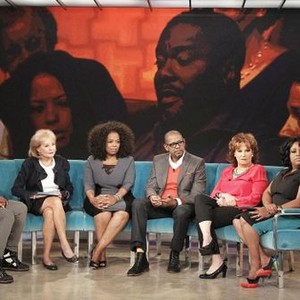 The View, from left: Whoopi Goldberg, Barbara Walters, Oprah Winfrey, Forest Whitaker, Joy Behar, Sherri Shepherd, 'Season 16', ©ABC