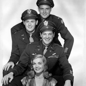 YOU CAME ALONG, (top to bottom) Charles Drake, Don DeFore, Robert Cummings, Lizabeth Scott, 1945