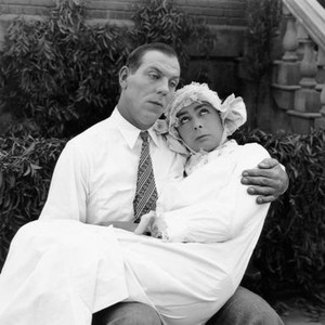 BABY MINE, Karl Dane, holding George K. Arthur, 1928