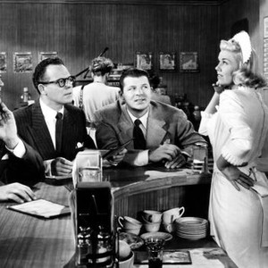 IT'S A GREAT FEELING, from left: Dennis Morgan, Bill Goodwin, Jack Carson, Doris Day, 1949