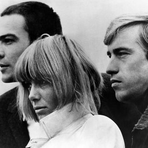 A DEGREE OF MURDER, (aka MORD UND TOTSCHLAG), from left: Hans Peter Hallwachs, Anita Pallenberg, Manfred Fischbeck, 1967