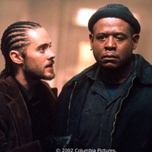 (L to R) Jared Leto stars as Junior and Forest Whitaker stars as Burnham in the Columbia Pictures thriller, PANIC ROOM.