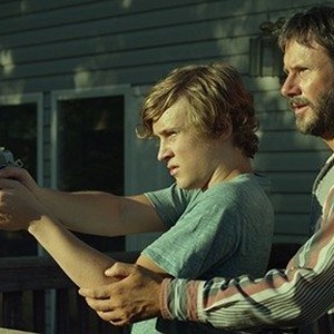 (L-R) Logan Miller as Ryder and Josh Hamilton as Keith in "Take Me to the River."