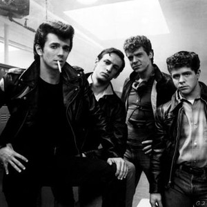 GREASE 2, (l-r): Adrian Zmed, Peter Frechette, Christopher McDonald, Leif Green, 1982, (c)Paramount