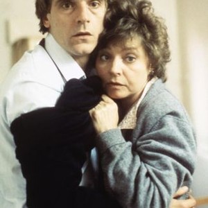 A CHORUS OF DISAPPROVAL, Jeremy Irons, Prunella Scales, 1988, (c) Southgate Entertainment