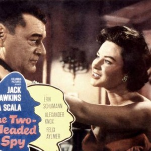 THE TWO-HEADED SPY, Jack Hawkins, Gia Scala, 1958