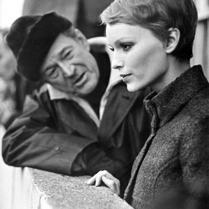 A DANDY IN ASPIC, from left: director Anthony Mann, Mia Farrow, on set, 1968