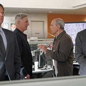 NCIS, from left: Michael Weatherly, Mark Harmon, Joe Spano, Sean Murray, 'Devil's Triad', Season 11, Ep. #10, 12/10/2013, ©CBS
