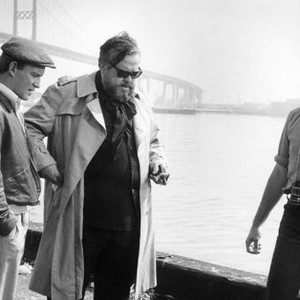 GET TO KNOW YOUR RABBIT, Tom Smothers, Orson Welles, director Brian De Palma, on-set, 1972