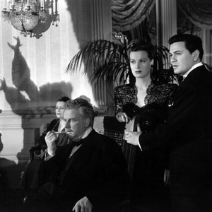 THE FALLEN SPARROW, Walter Slezak, Maureen O'Hara, John Garfield, 1943