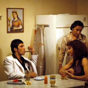 SCARFACE, Al Pacino, Miriam Colon, Mary Elizabeth Mastrantonio, 1983. (c) Universal Pictures.