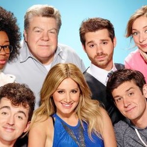 Diona Reasonover, Matt Cook, George Wendt, Ashley Tisdale, Ryan Pinkston, Mike Castle and Lauren Lapkus (from left)