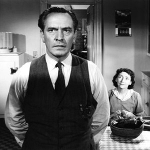 DEATH OF A SALESMAN, Fredric March, Mildred Dunnock, 1951