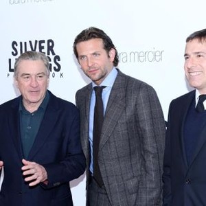Bradley Cooper, Robert De Niro, David O. Russell at arrivals for SILVER LININGS PLAYBOOK Premiere, The Ziegfeld Theatre, New York, NY November 12, 2012. Photo By: Andres Otero/Everett Collection